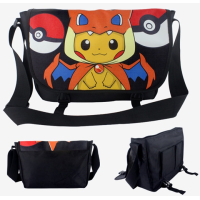 Pokemon shoulderbag Cosplay Pikachu +/- 43 X 24 CM